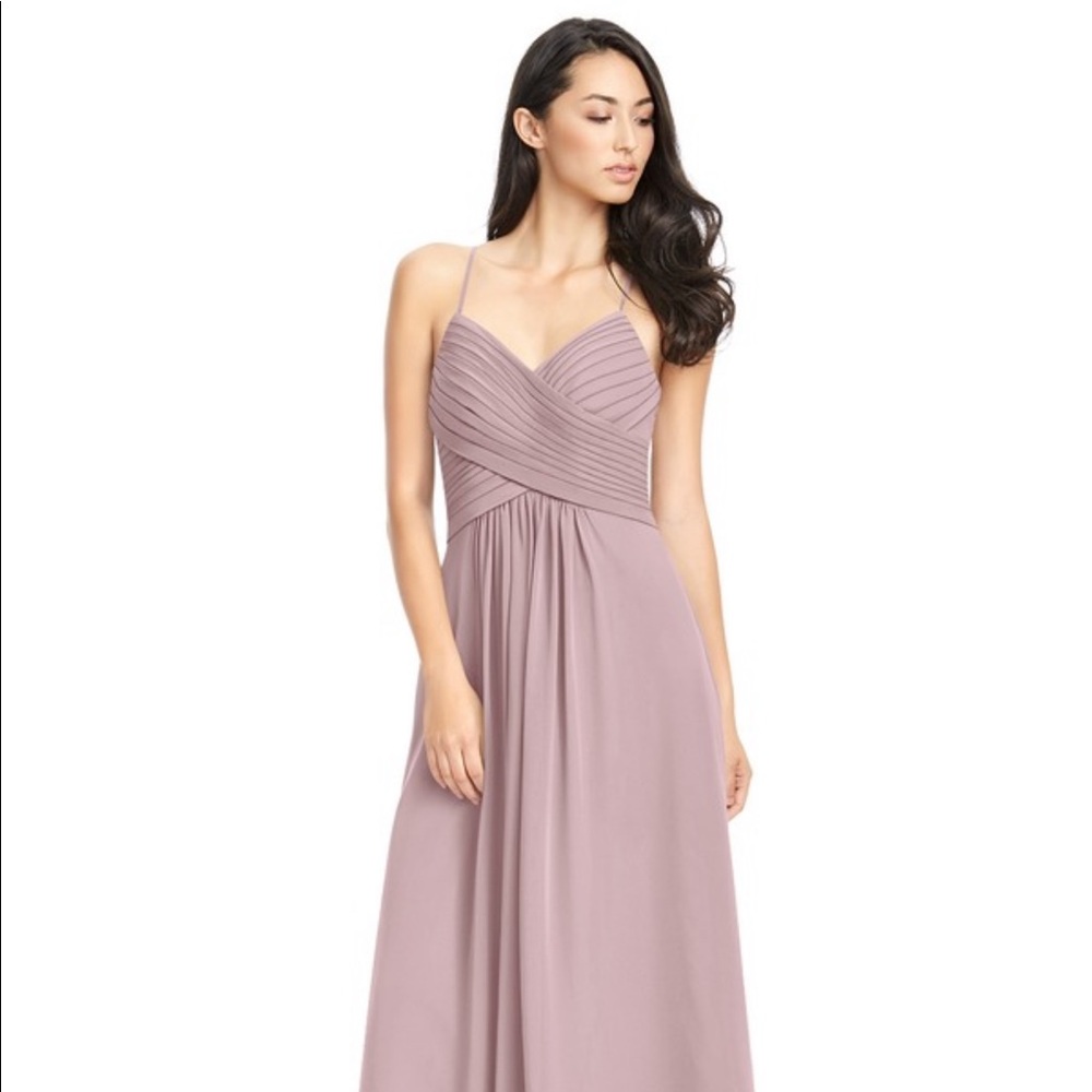 Azazie Haleigh bridesmaid  vintage mauve size A12